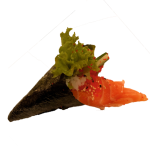 47. Avocado Lachs Temaki 47. Avocado Lachs Temaki